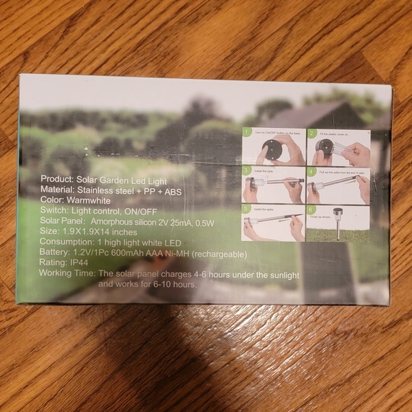 NIB 12 pack Solar Outdoor LED Lights - Picture 3 of 11